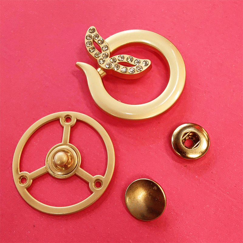 简约小清新复古子母扣汉服泳衣旗袍金属对扣盘扣对襟长衫披风对扣