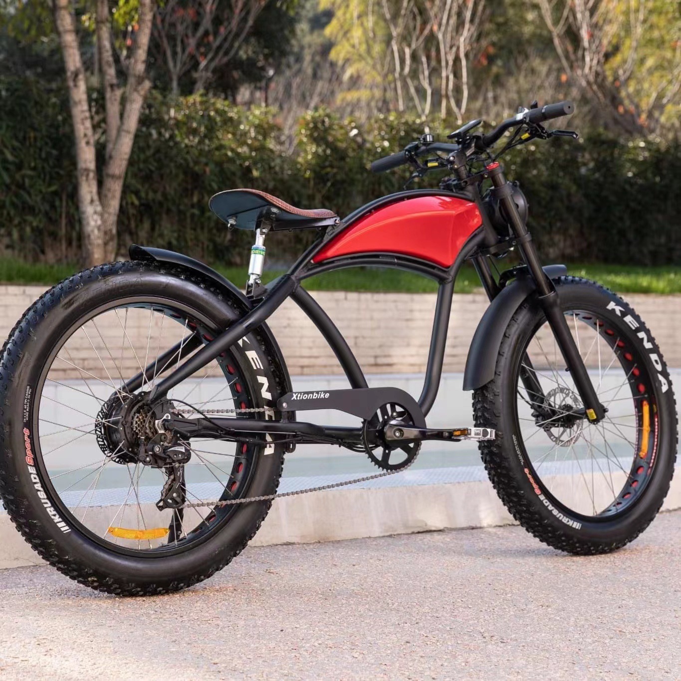 2022外贸巴西智利南美宽胎电动自行车哈雷车 citycoco motorcycle