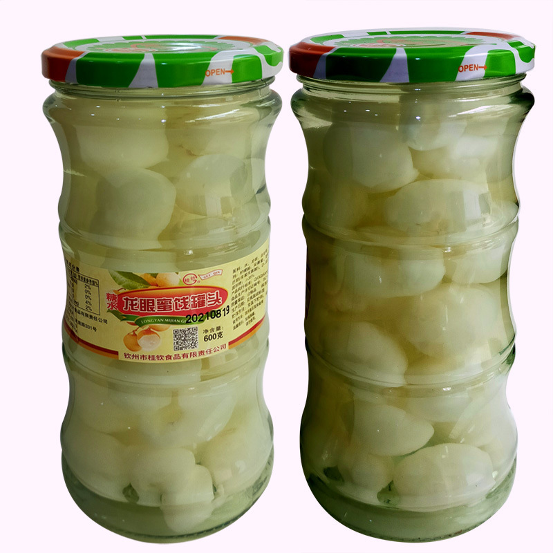 桂钦糖水龙眼罐头新鲜桂圆果肉600克蛋糕火锅休闲食品自助水果捞