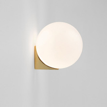 2022新款设计师北欧简约壁灯艺术玻璃圆球过道卧室床头灯壁灯