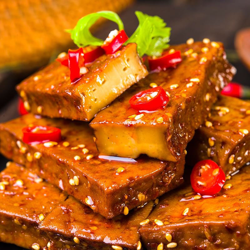 刘师傅卤香干香辣牛肉味可选湖南邵阳武冈豆腐干小包袋装零食包邮