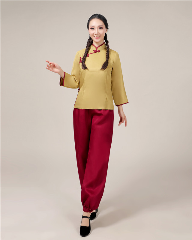 保卫黄河东方红舞蹈演出服装舞台表演陕北农民红色经典学生大合唱