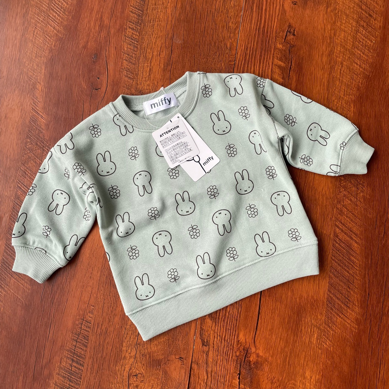 miffy童卫衣米菲日单圆领衫棉绒上衣打底衫米菲外贸尾单瑕疵