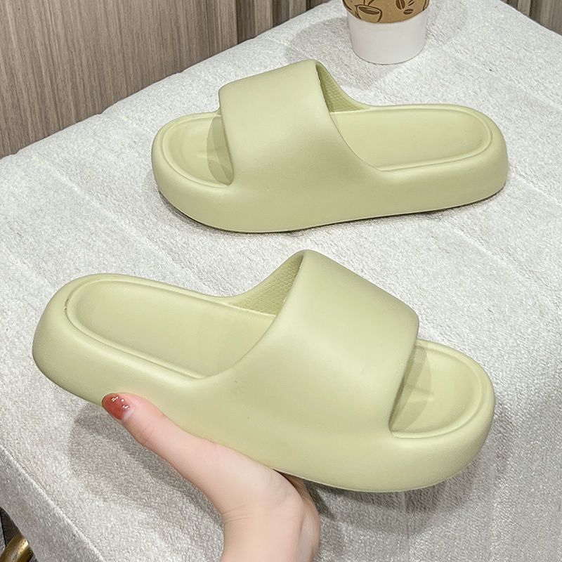 Drooping Slippers for Women Summer Indoor Home Bathroom Bath Non-Slip Couple Platform Slippers Men's Home