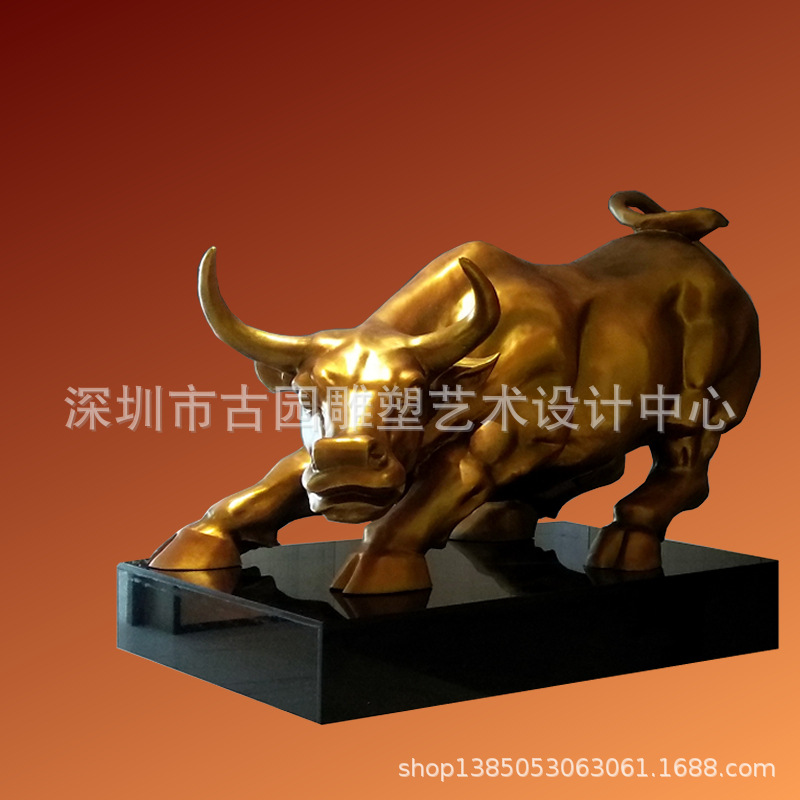 华尔街牛雕塑铜牛动物铜雕拓荒牛故宫牛开荒牛奋斗牛旺牛主题雕塑