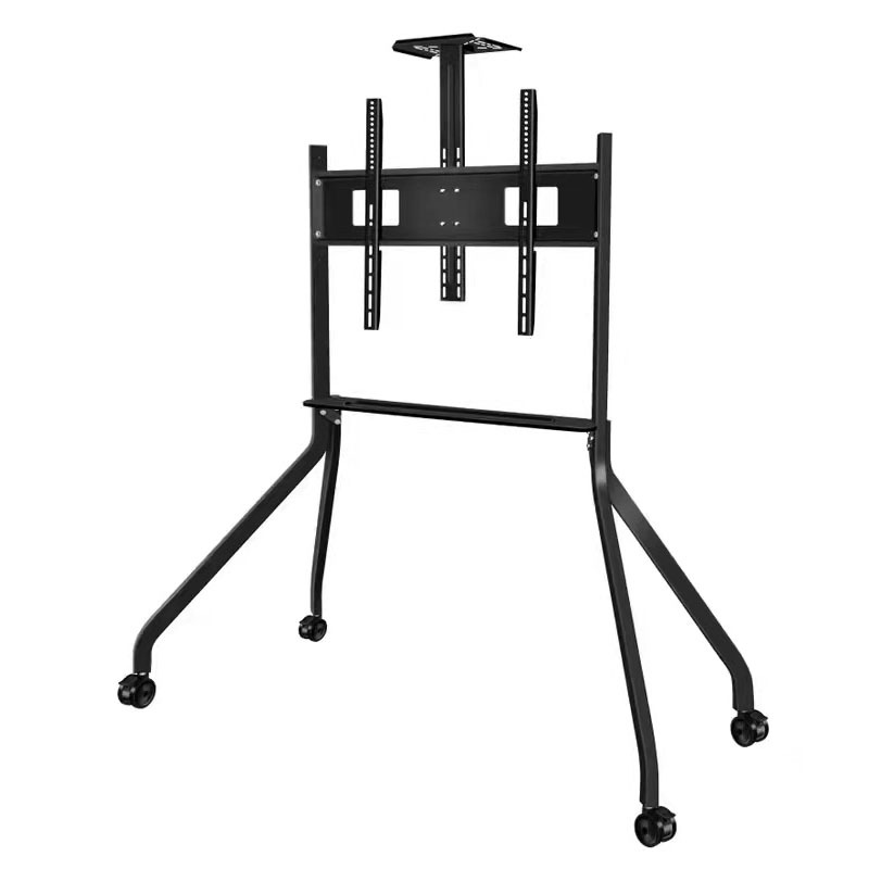 电视移动支架教学会议一体机支架立式电视机白板落地人字形推车