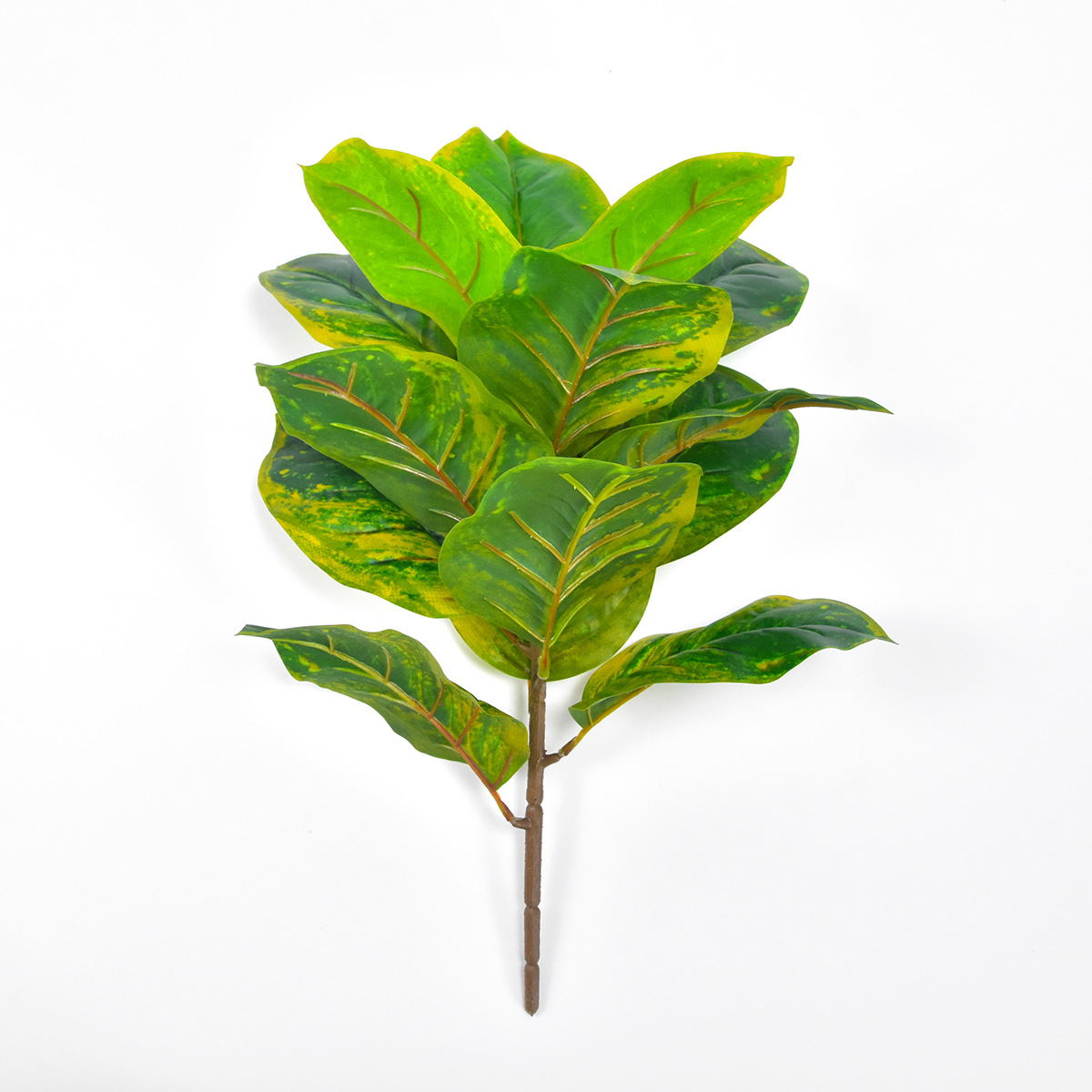 仿真绿色植物北欧风榕树叶琴叶榕假树盆栽植物墙家居装饰跨境新品