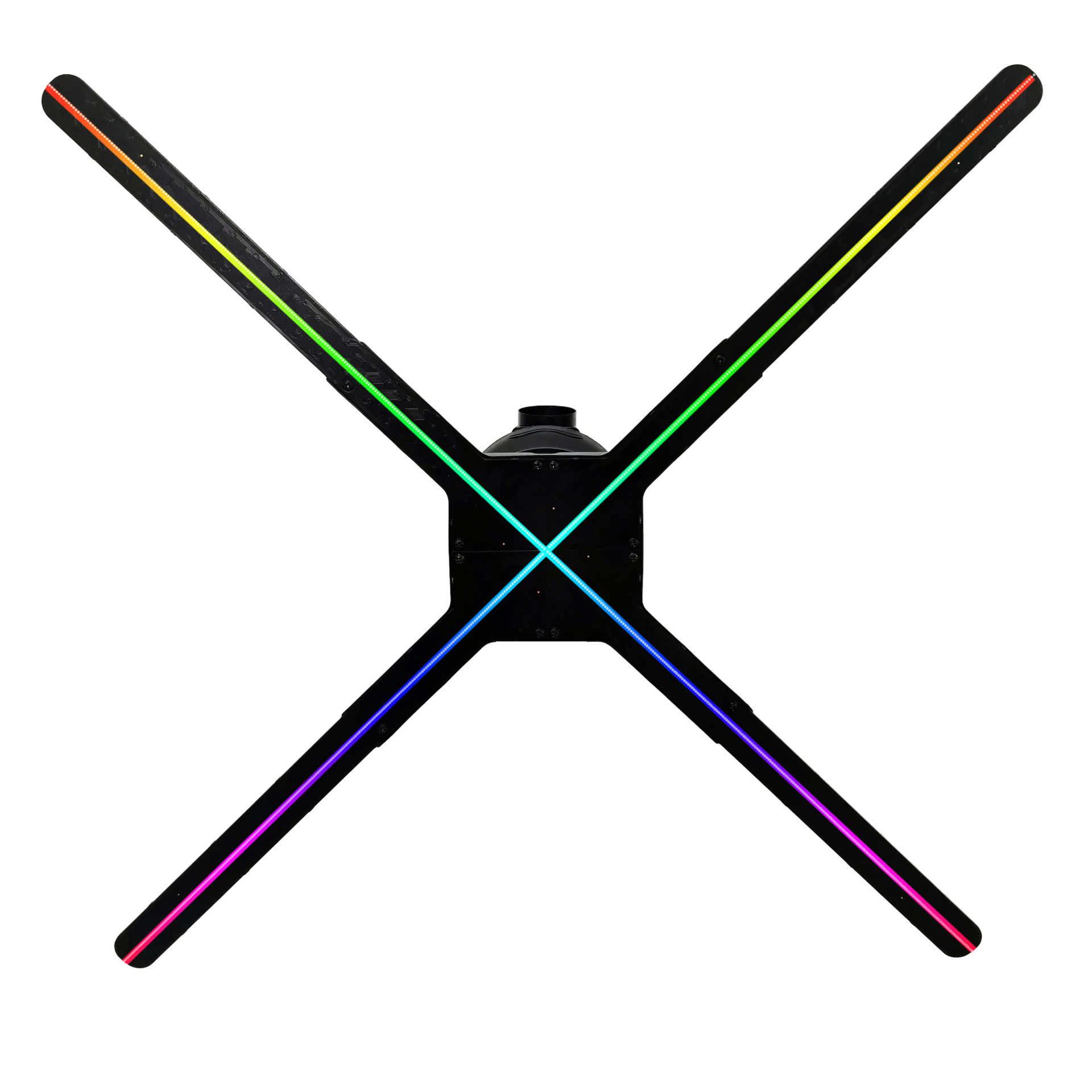 3d全息广告机4叶风扇可连wifi裸眼悬浮旋转图案投影灯75cm可拼接