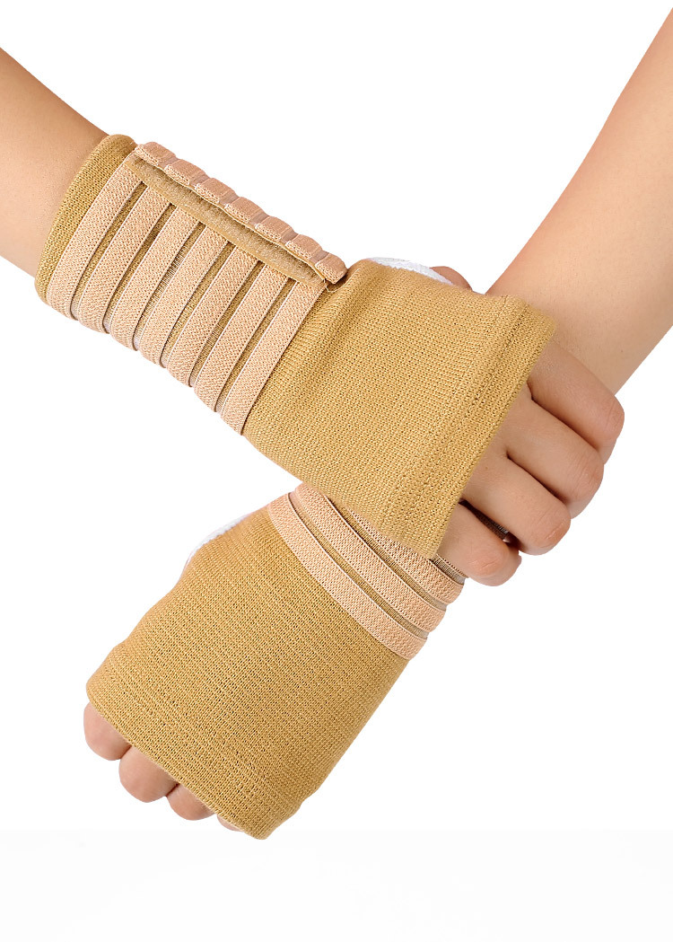 护腕护手掌针织缠绕加压骑行登山户外护具排球健身足球运动防护