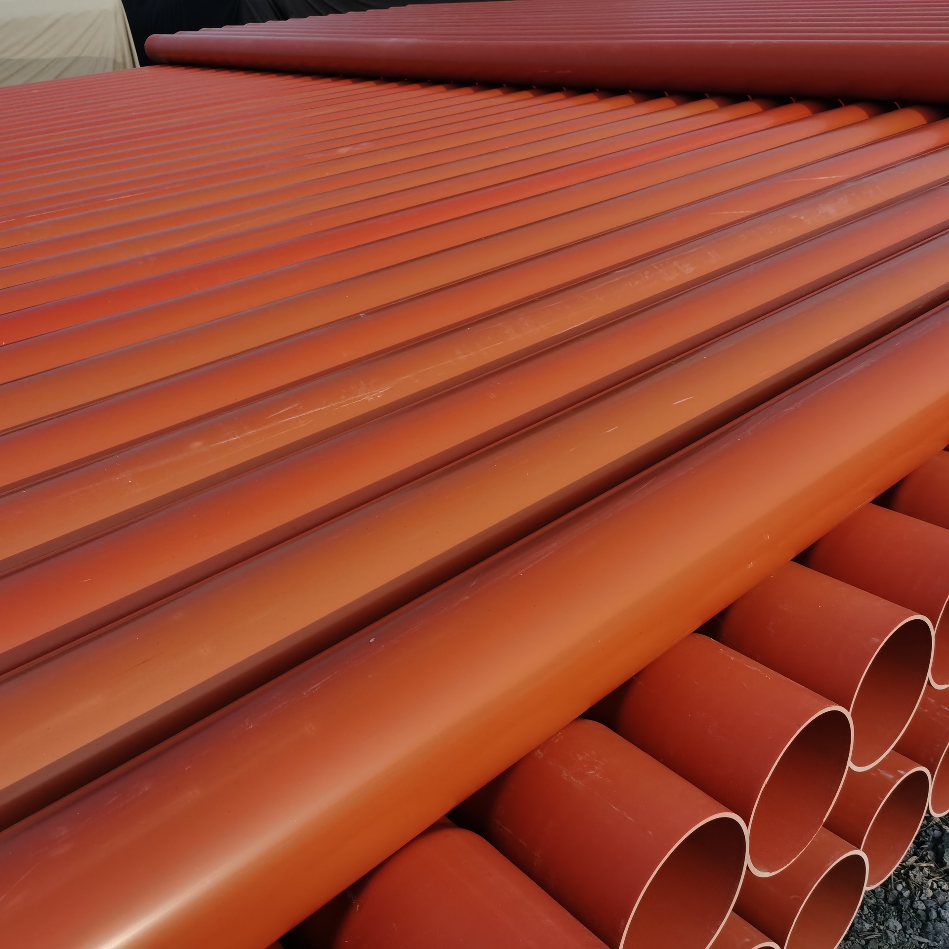 直埋cpvc电力管厂家供应电网cpvc橘色管电缆保护套管200批发定制