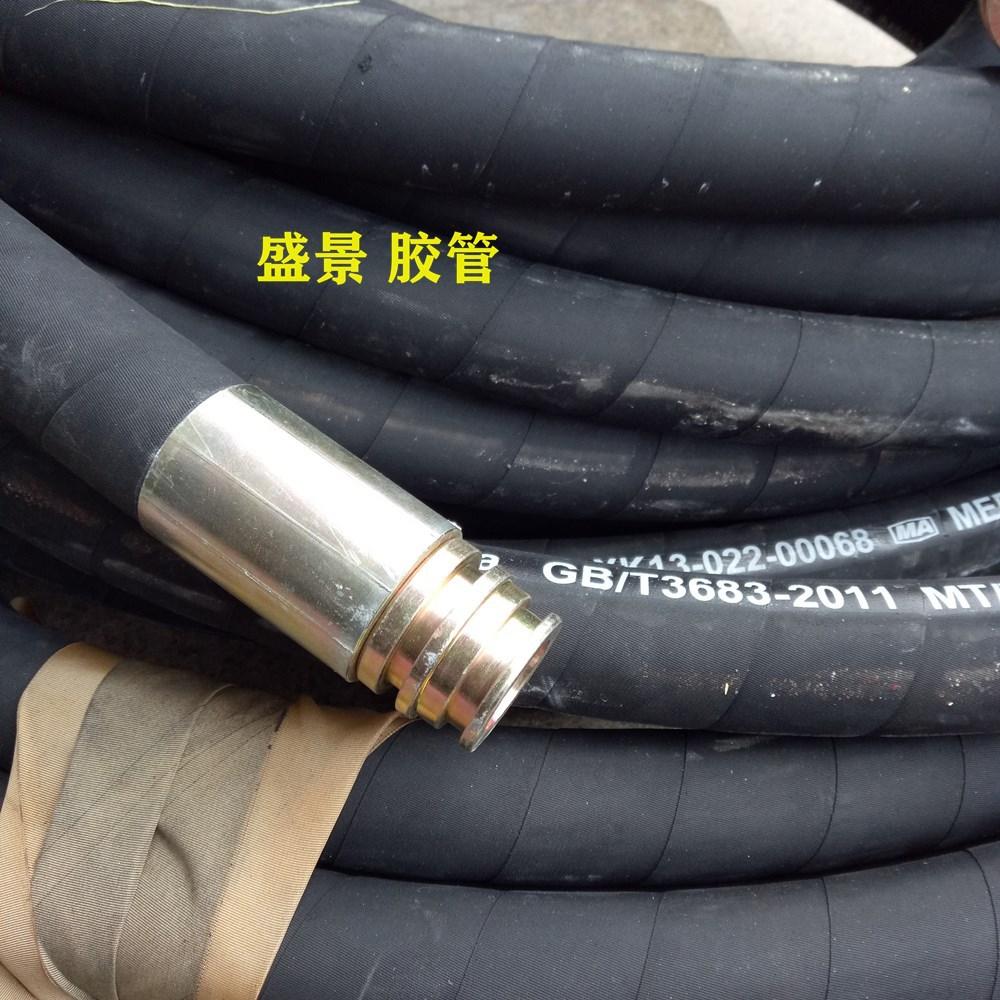 32高压钢丝管 k型黑色橡胶高压胶管 钢丝编织灌浆胶管
