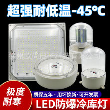 冷库led专用灯防冻抗低温led灯库房仓库防虫灯卫生间浴池室防水灯