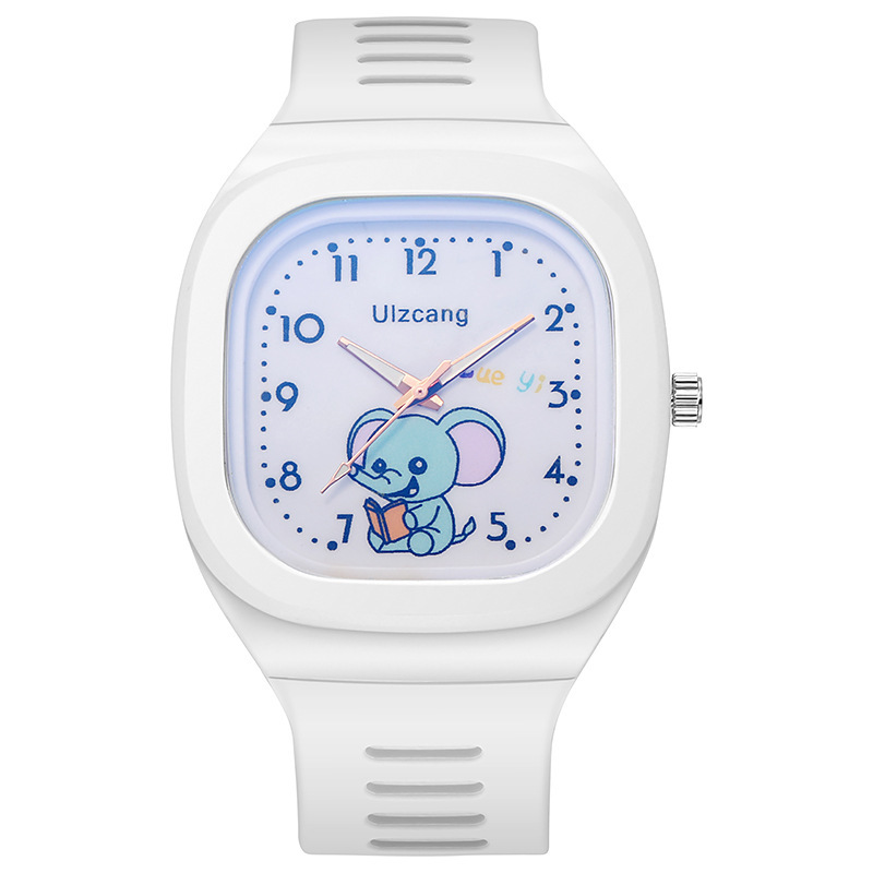 New Ins Style Cartoon Watch for Boys and Girls Korean Style Fashion Waterproof Sports Electronic Quartz Watch Generation