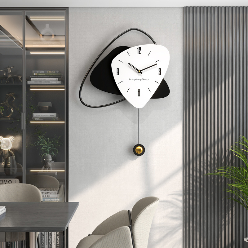 Clock Living Room Simple and Light Luxury 2023 New Dining Room Entrance Wall-Mounted Creative Clock Home Decorative Wall Clock Wholesale