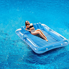 源头厂家 PVC充气水上浮床 水上漂浮垫 水上充气沙发 可按需定制