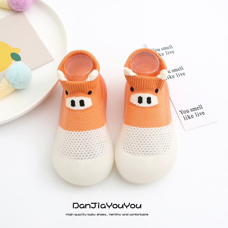 Baby Toddler Shoes Soft-Soled Non-Slip Breathable Sock Shoes Indoor and Outdoor Boys and Girls Baby Spring and Summer Deodorant Floor Shoes Socks