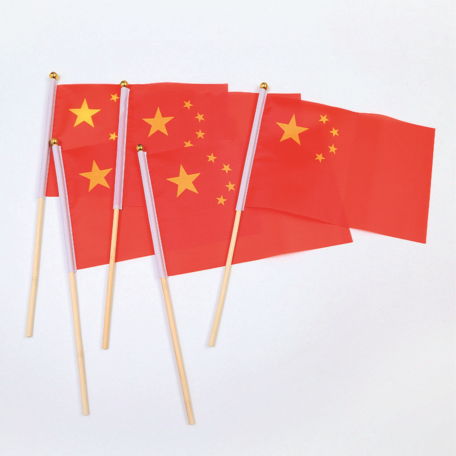 中国小国旗1421五星小红旗彩旗国庆小旗子小礼品100个一包