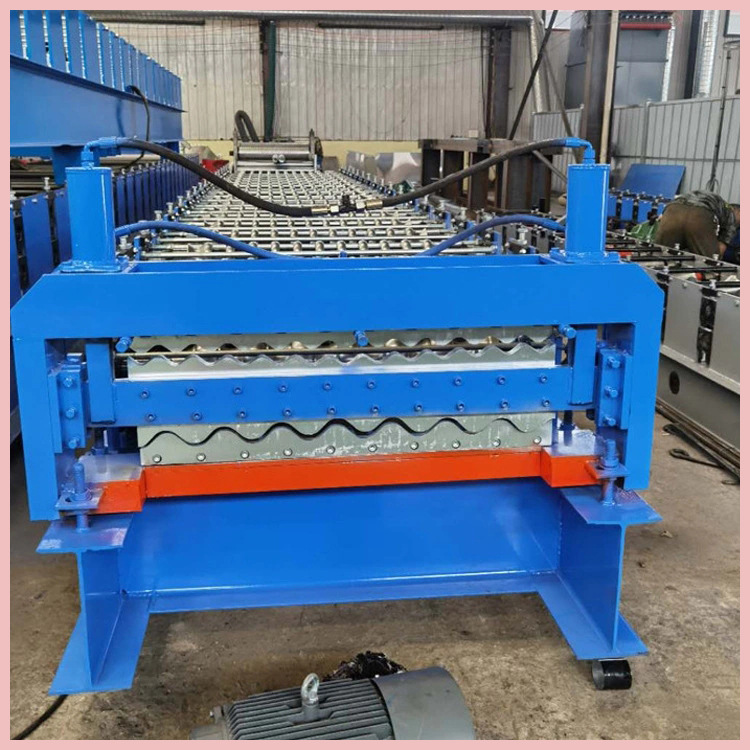 圆弧双层彩钢压瓦机