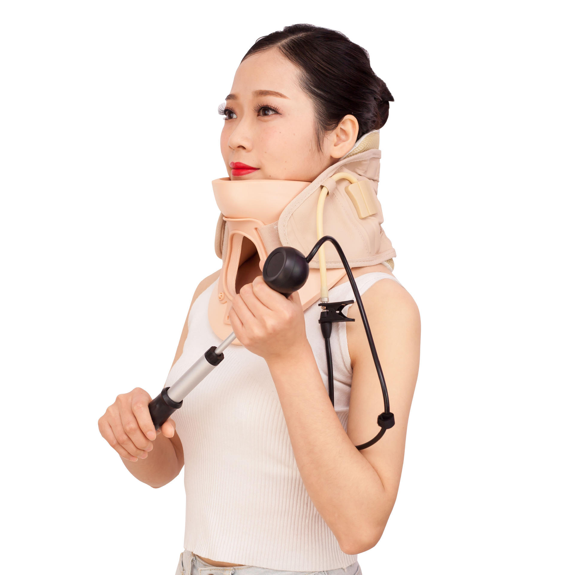 家用颈椎颈托颈套固定器充气颈托护颈套颈椎固定器