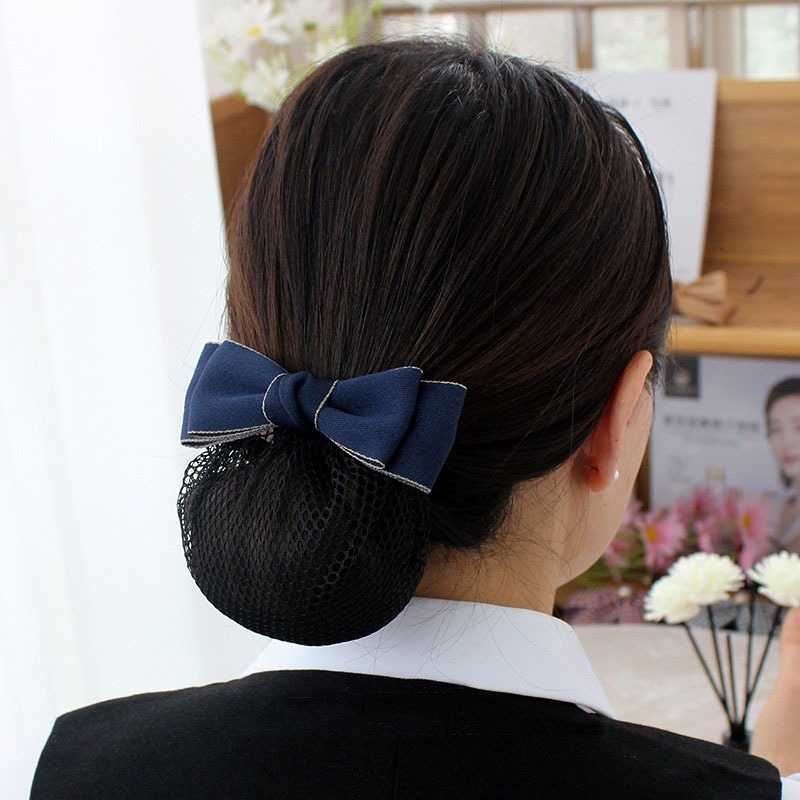 发套发束发带头花职业上班发网护士实习生银行服务员发圈洋气新款