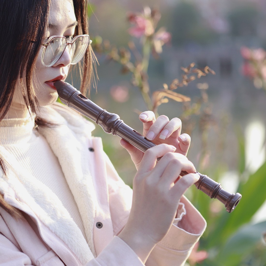 eight-hole clarionet abs resin g-tone 8-hole clarionet student classroom playing musical instrument eight-hole flute vertical flute