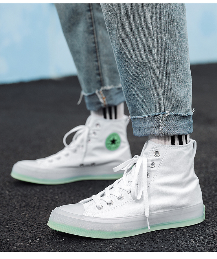 莆田鞋尔匡威莱斯女鞋1970s白绿果冻底小白鞋男鞋高帮帆布鞋情侣