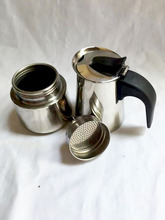 6B76清仓不锈钢咖啡壶意式摩卡壶煮咖啡机可电磁炉送胶圈滤纸买一