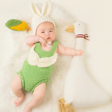 新款影楼儿童摄影服装套装钩针毛线编织棒针帽子裤子跨境兔子童装