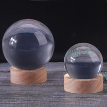 批发创意水晶内雕亚克力透明球魔术表演球客厅树脂工艺品摆件道具