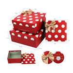 新款复古套装礼品盒正方形商务包装盒圣诞节送礼橱窗摆设礼品纸盒