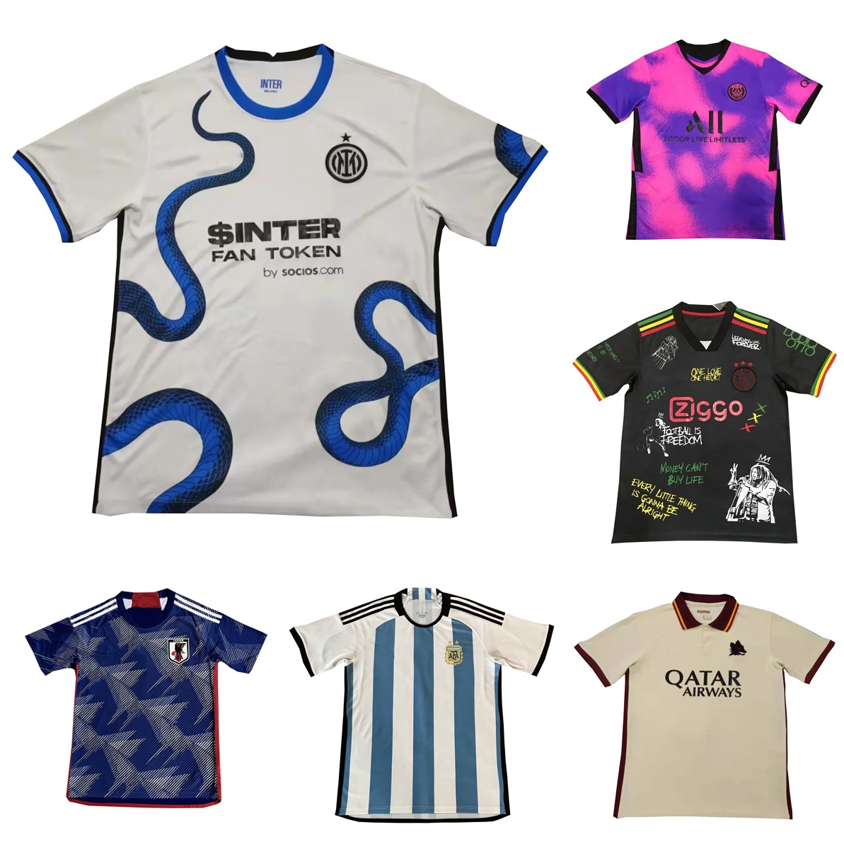 国米阿贾克斯足球球衣阿森纳罗马日本切尔西ac阿根廷