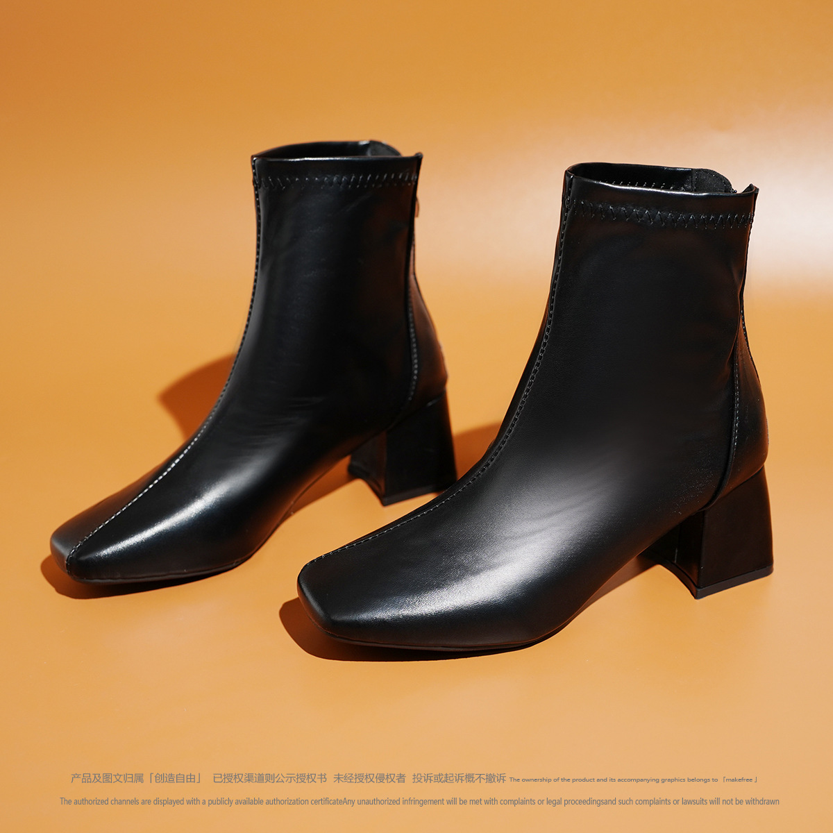 a1251短靴女年秋季新款白色高跟女鞋马丁靴小个子秋冬-阿里巴巴