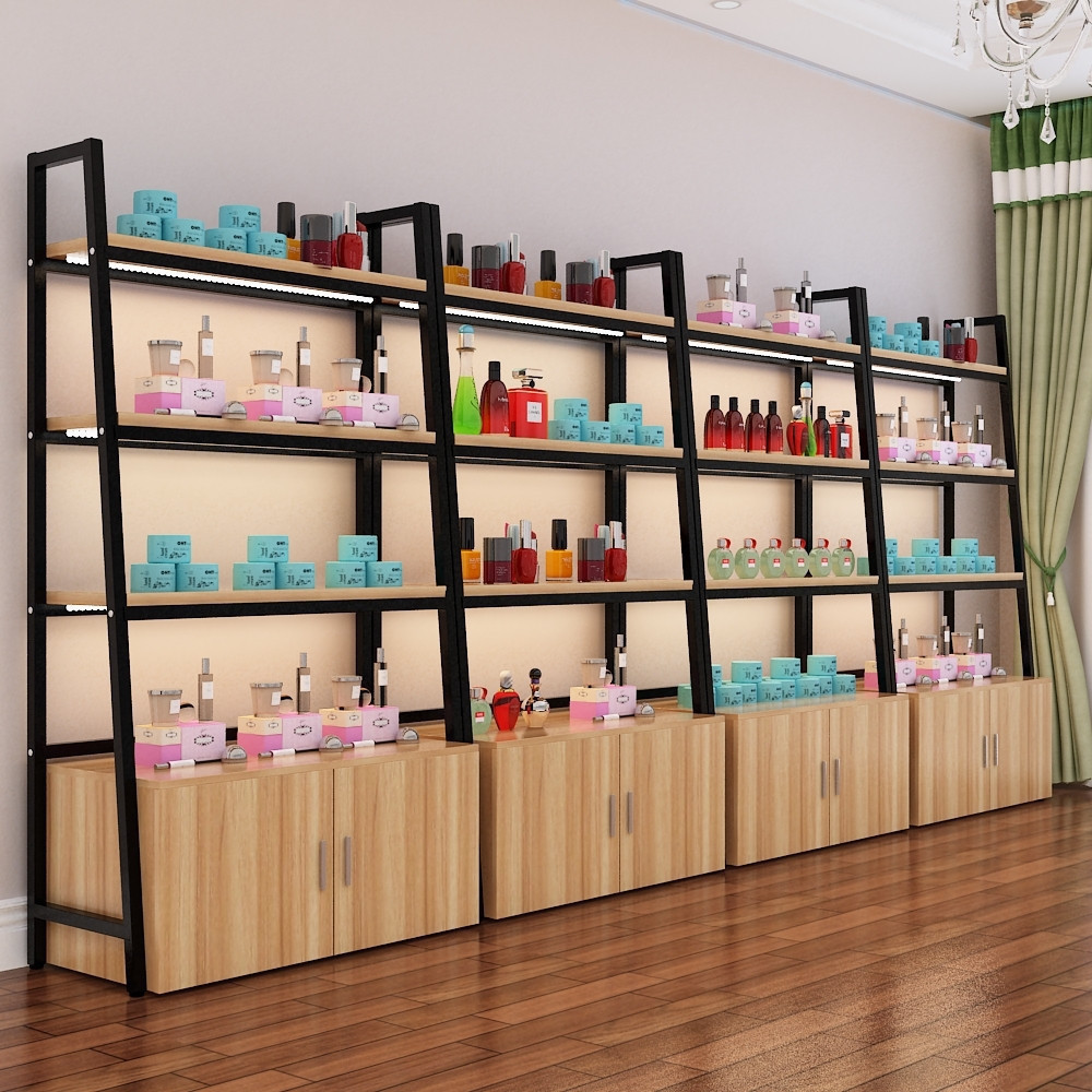 化妆品展示柜货架精品展示架鞋架置物架陈列柜书柜书架立柜中岛柜