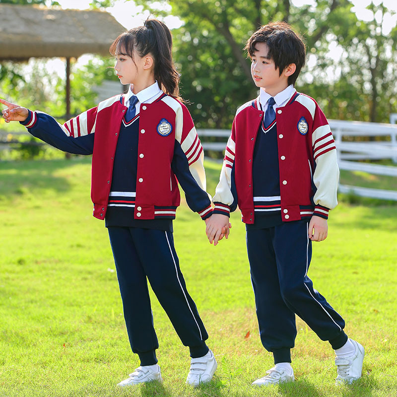 幼儿园园服班服秋季套装小学生校服学院风初中生运动会开幕式服装