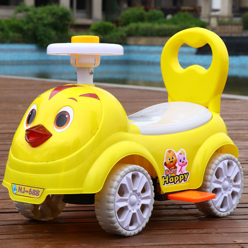 Baby Swing Car Baby Scooter Walking Aid Four-Wheel Toy Car Bobby Car Luge Walker Stroller Toy