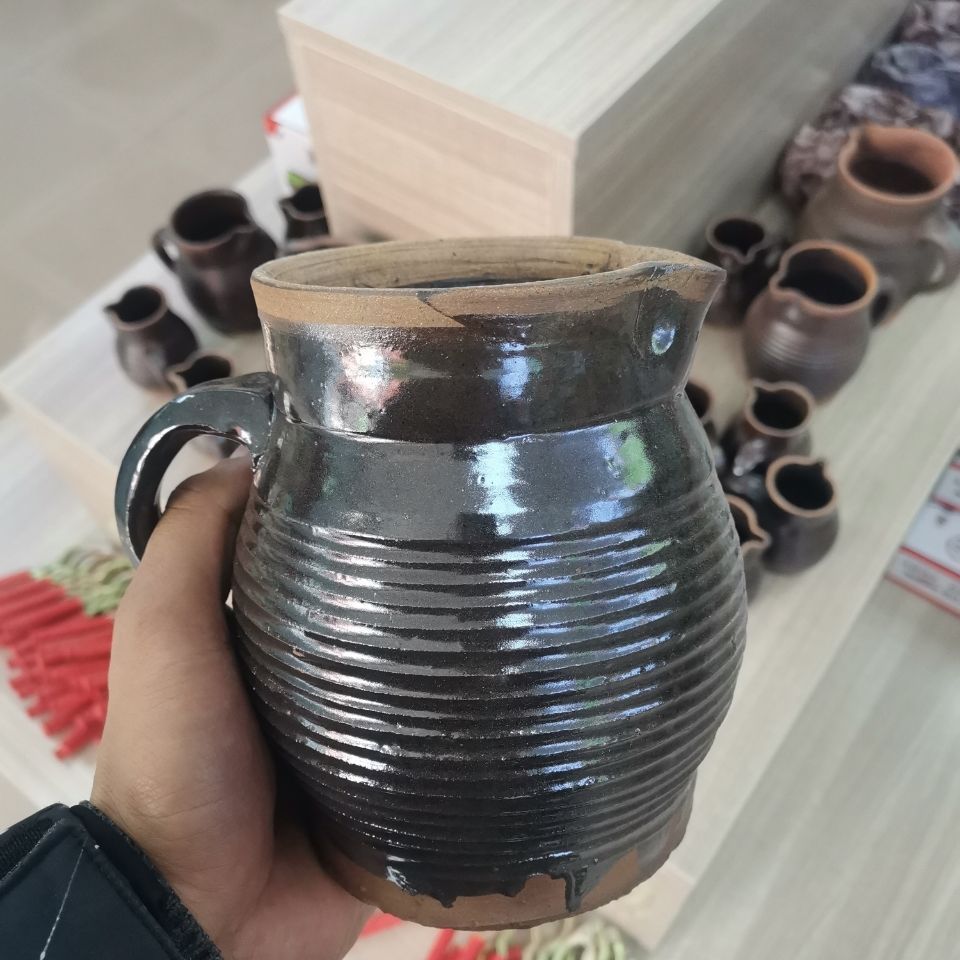 土罐纯手工传统土窑烧制甘肃陕西罐罐茶煮茶具网红茶罐专用耐烧包