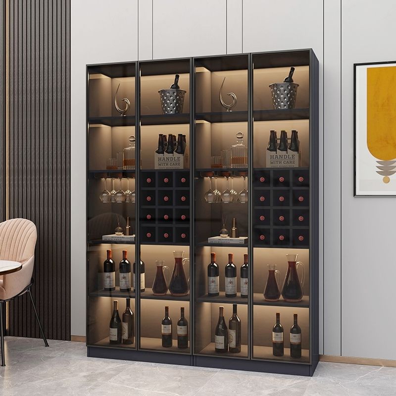 酒柜客厅靠墙轻奢现代简约柜子边柜网红酒柜家用餐边柜玻璃展示柜