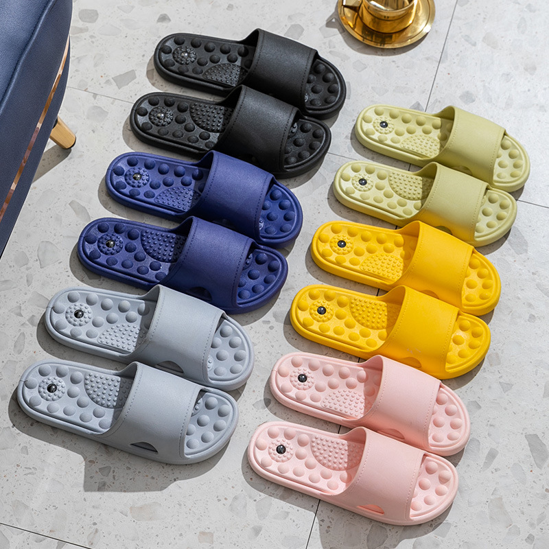 New Couple Household Bathroom Slippers Home Wholesale Summer Foot Indoor Bathroom Massage Slippers