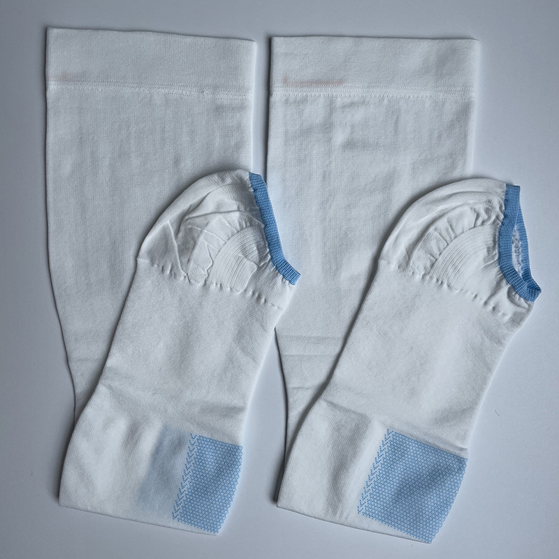 Foreign Trade Hot Sale Grade 1 15-20MmHg Pressure Middle Tube Anti-Thrombosis Pressure with White Thrombosis Stretch Socks