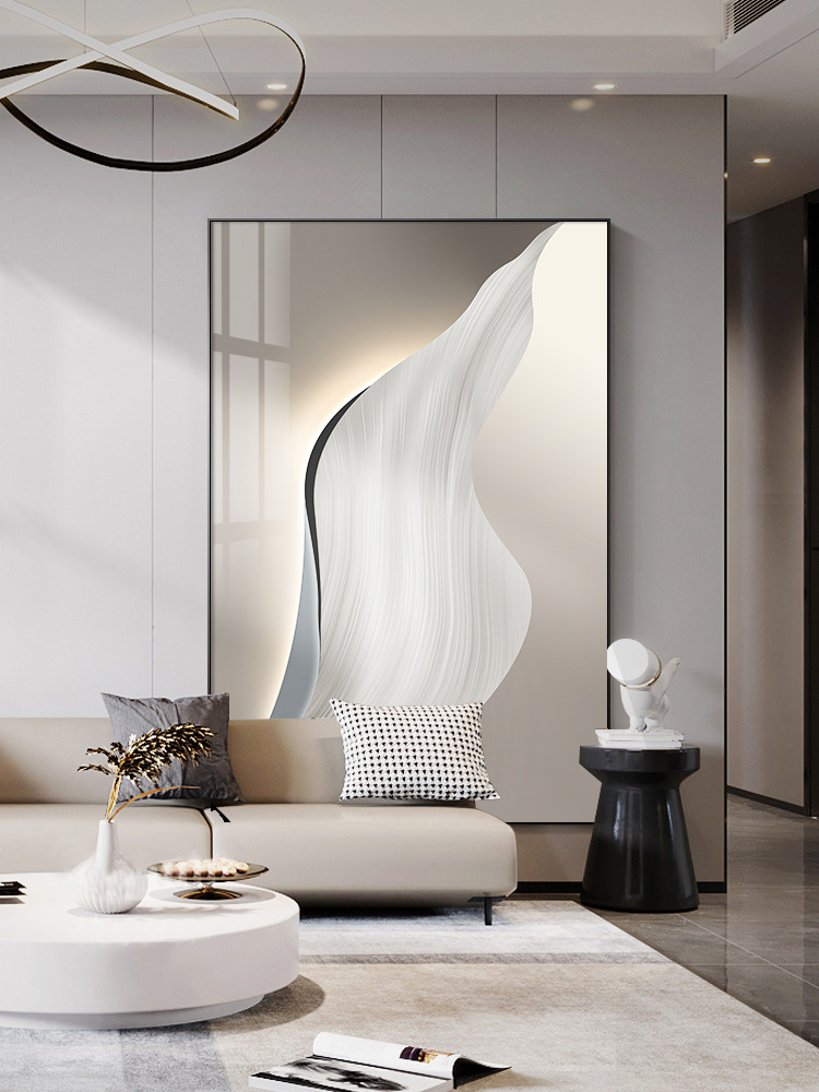 极简抽象玄关装饰画现代简约样板间挂画轻奢风客厅沙发背景墙壁画