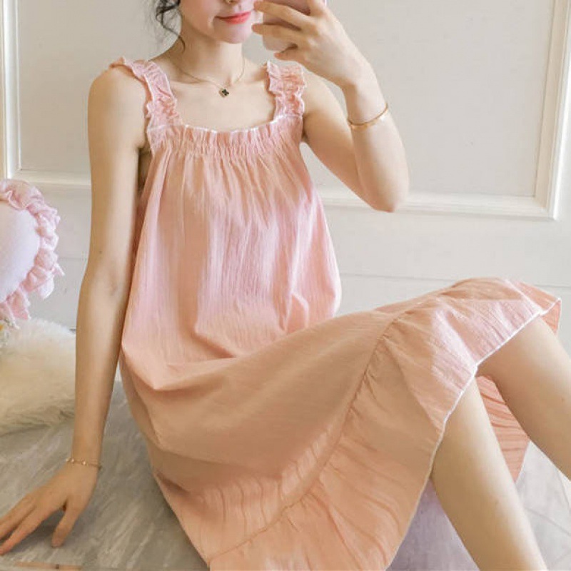 背带睡裙女夏学生可爱吊带裙韩版女士性感天薄款连衣裙睡衣薄