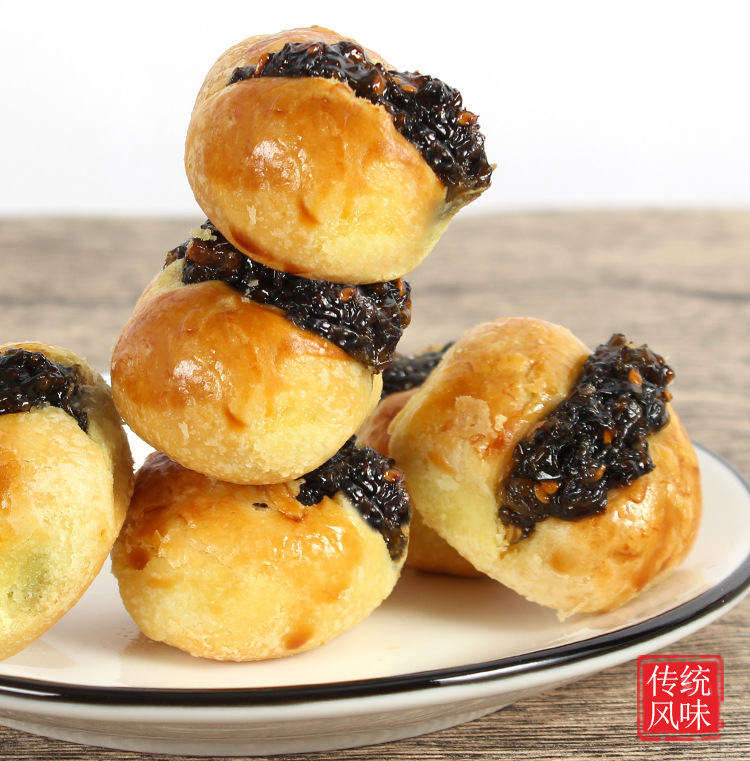 紫菜饼潮汕特产8090怀旧零食紫菜零食休闲旅游零食酥饼糕点