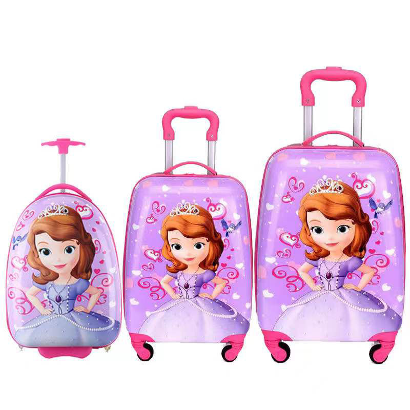 Children's Trolley Case 18-Inch Universal Wheel Cartoon Suitcase Printing Enterprise Pattern 16-Inch Cute Cartoon Luggage