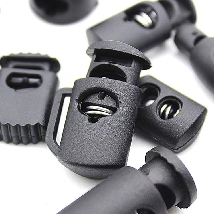 羽绒服金属弹簧扣箱包抽绳卡扣户外休闲冲锋衣帽单孔猪鼻扣可颜色