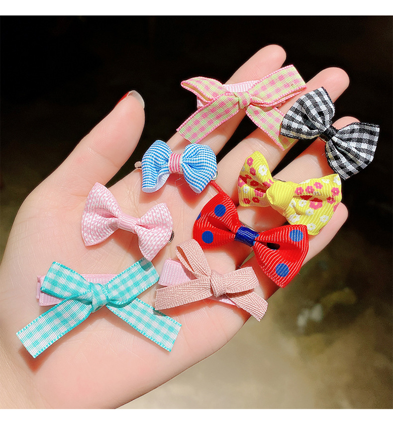 宝宝蝴蝶结发夹子女童头饰婴儿童可爱小发卡碎发夹小女孩不伤发饰
