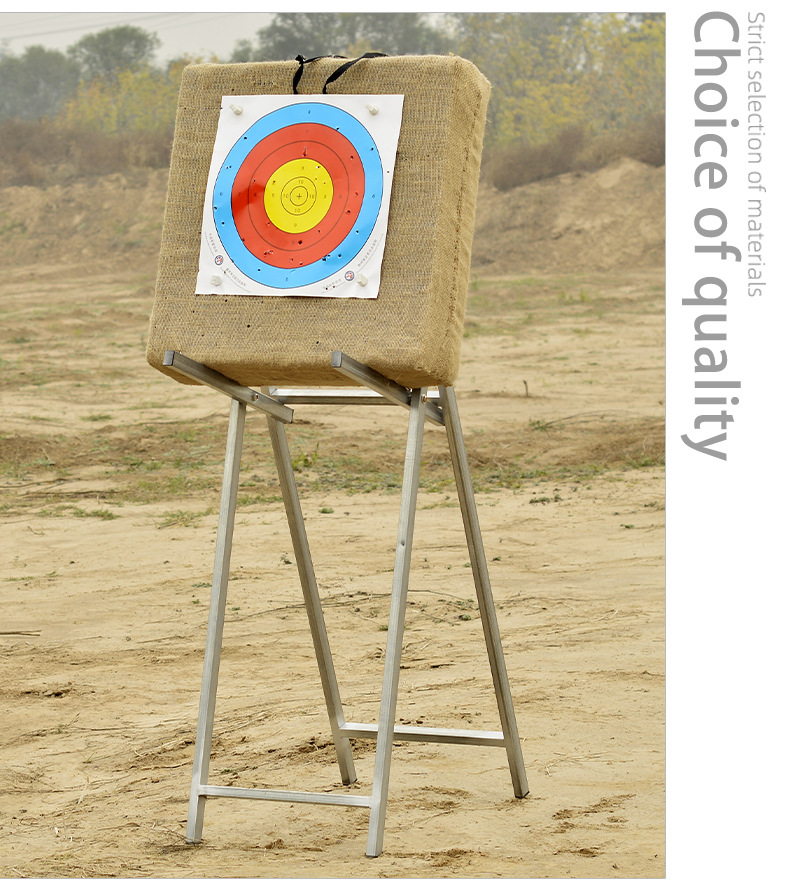 现货直供金属折叠靶架 箭馆箭墙户外反曲弓射箭比赛娱乐草靶支架