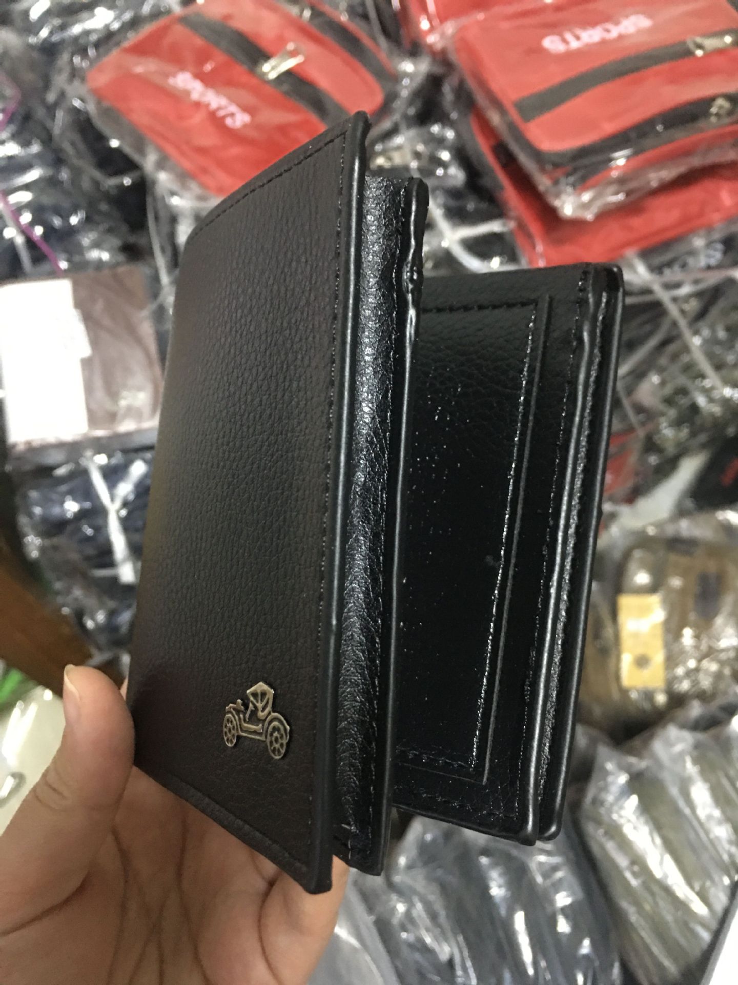 Men's Wallet Pu Short Chic Wallet with Driver Package Casual Horizontal Youth Wallet Multi-Function Card Wholesale