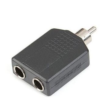 5母插头音响音频转接头1分2