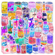 50PCS Cute Drink Aesthetic Stickers Cartoon Decal Scrapbook
