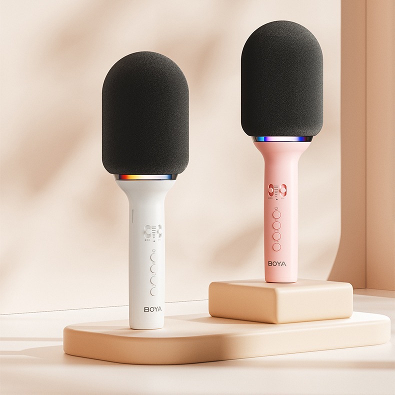 boya博雅k11唱歌一体麦克风手机无线蓝牙家庭全民ktv声卡音响话筒